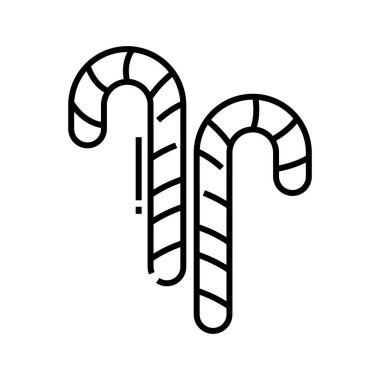 Big candies line icon, concept sign, outline vector illustration, linear symbol.