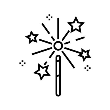 Bengal fires line icon, concept sign, outline vector illustration, linear symbol.