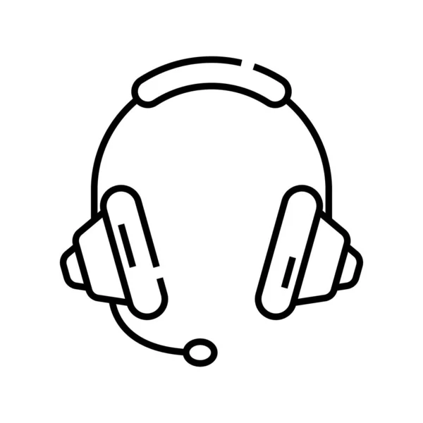 Audio classes line icon, concept sign, outline vector illustration, linear symbol. — ストックベクタ