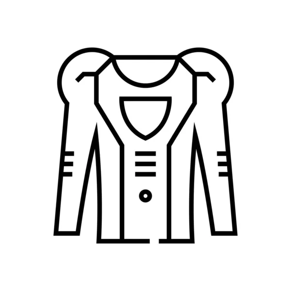 Icono de línea de ropa Bot, signo de concepto, ilustración de vectores de contorno, símbolo lineal . — Archivo Imágenes Vectoriales