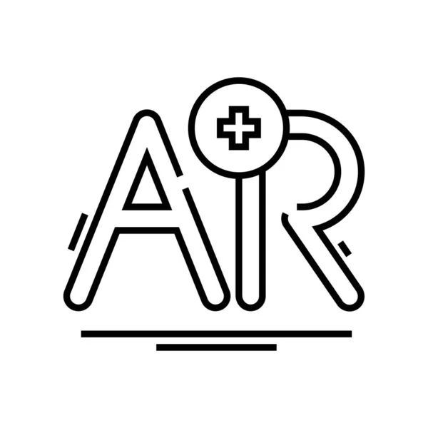 Иконка линии системы Ar, знак концепции, набросок векторной иллюстрации, линейный символ . — стоковый вектор