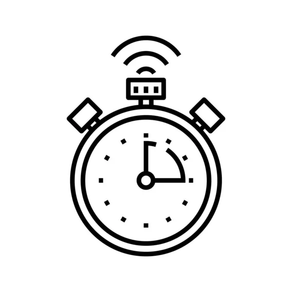 Alarm noise line icon, concept sign, outline vector illustration, linear symbol. — ストックベクタ