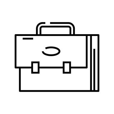 İş durumu çizelgesi simgesi, kavram işareti, taslak vektör çizimi, doğrusal sembol.