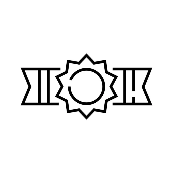 Иконка линии пояса чемпиона, концепт-знак, набросок векторной иллюстрации, линейный символ . — стоковый вектор