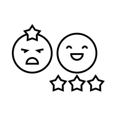 Yanıt satırı simgesi, konsept işareti, özet vektör çizimi, doğrusal sembol denetleniyor.