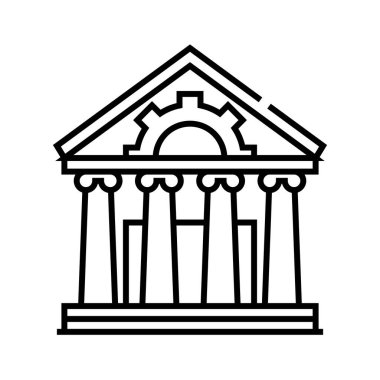 Seçenekler çizgisi simgesi oluşturuluyor, konsept işareti, özet vektör çizimi, doğrusal sembol.