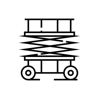 Makine satırı simgesi oluşturuluyor, kavram işareti, ana hatlı vektör çizimi, doğrusal sembol.