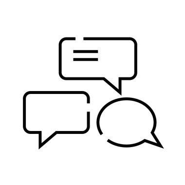 Chats line icon, concept sign, outline vector illustration, linear symbol.