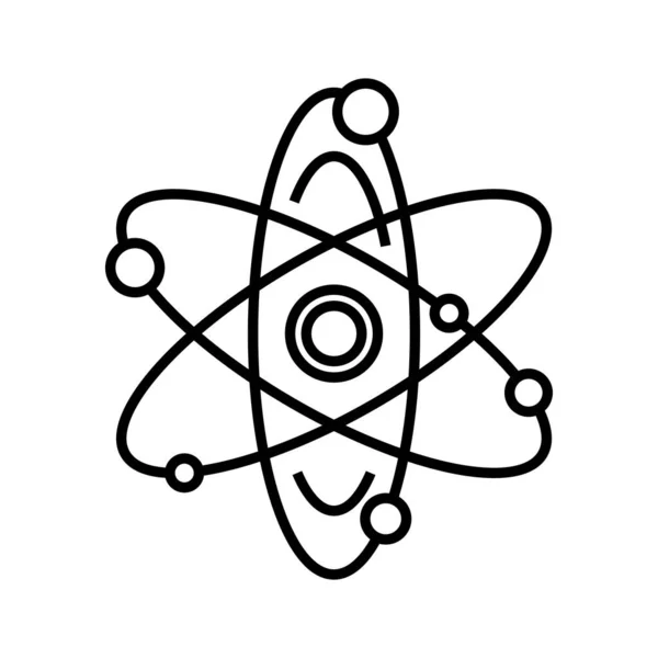 Icône de ligne de connexions de chimie, signe de concept, illustration vectorielle de contour, symbole linéaire . — Image vectorielle