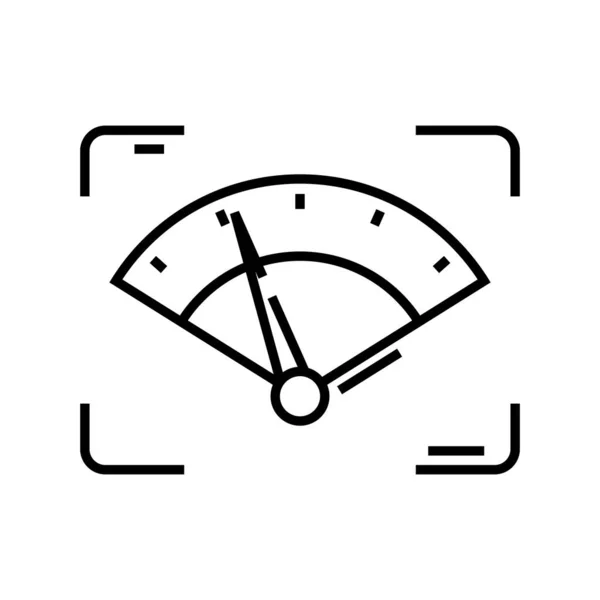 Choronometer line icon, concept sign, outline vector illustration, linear symbol. — Διανυσματικό Αρχείο