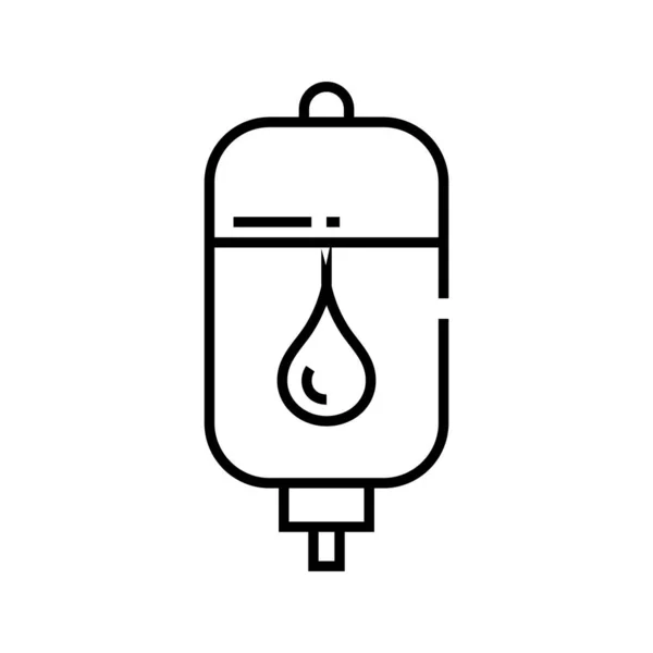 Druppellijnpictogram, conceptteken, contourenvector illustratie, lineair symbool. — Stockvector