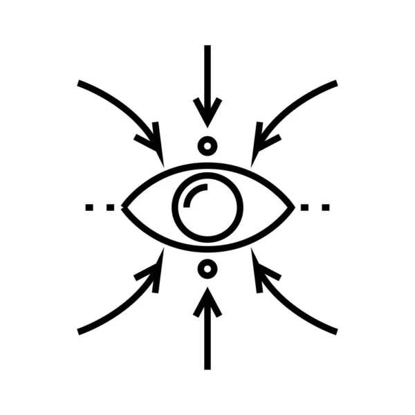 Ícone de linha de visualização de dados, signo conceitual, ilustração vetorial de contorno, símbolo linear . —  Vetores de Stock