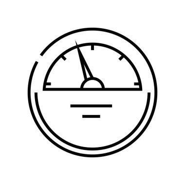 Counter line icon, concept sign, outline vector illustration, linear symbol.
