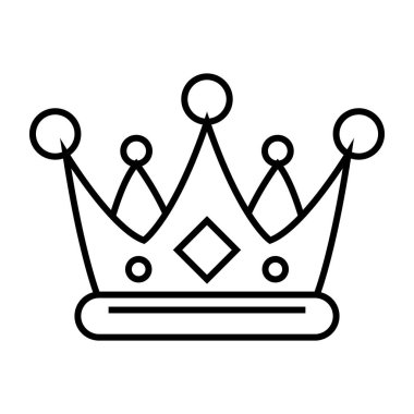 Crown line icon, concept sign, outline vector illustration, linear symbol.