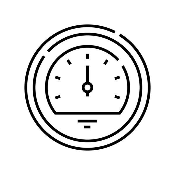 Counter line icon, concept sign, outline vector illustration, linear symbol. — 스톡 벡터