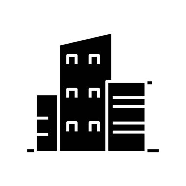 Siyah simgeyi, konsept illüstrasyonunu, vektör düz sembolünü, sembol işaretini engeller.