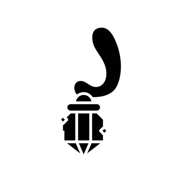 Черная икона ароматерапии, концептуальная иллюстрация, векторный плоский символ, знак знака . — стоковый вектор