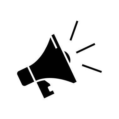 Reklam simgesi, konsept illüstrasyon, vektör düz sembol, kabartma işareti.