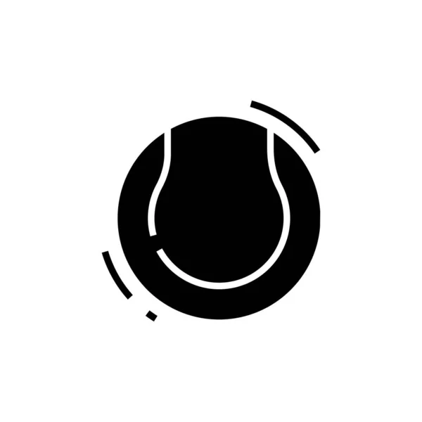 球状黑色图标，概念图，矢量平面符号，字形符号. — 图库矢量图片