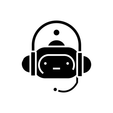 Otomatik veznedar makinesi siyah simge, konsept illüstrasyon, vektör düz sembol, kabartma işareti.