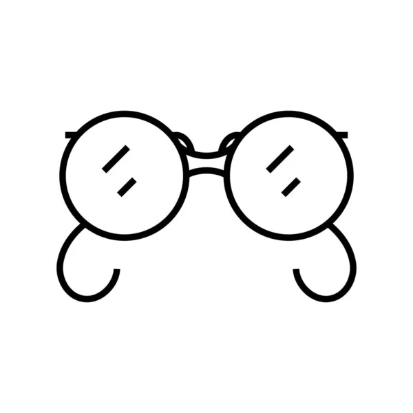 Icono de línea de gafas de ojo, signo de concepto, ilustración de vectores de contorno, símbolo lineal . — Vector de stock