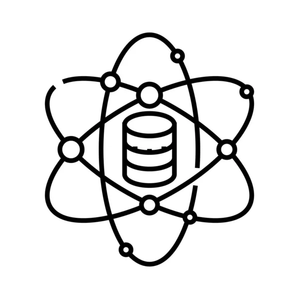 Ikona linii pieniądza elektronicznego, znak koncepcyjny, ilustracja wektora zarysu, symbol liniowy. — Wektor stockowy