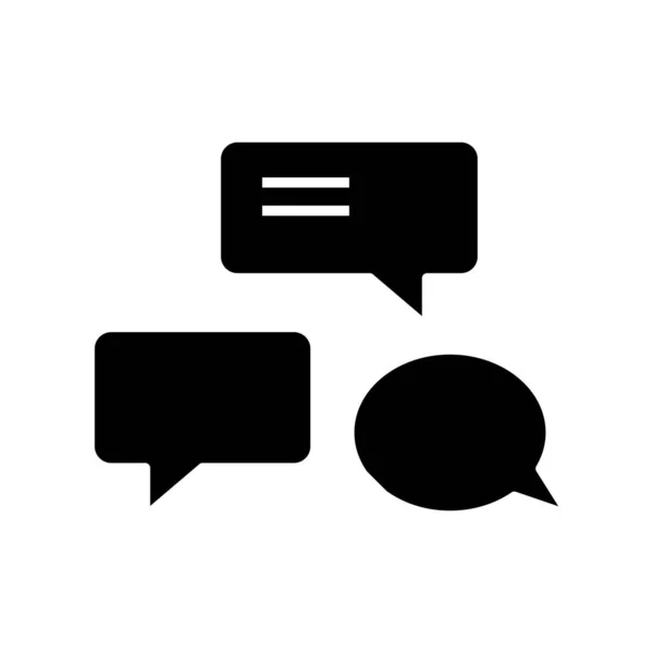 Chats icône noire, illustration de concept, symbole plat vectoriel, signe de glyphe . — Image vectorielle