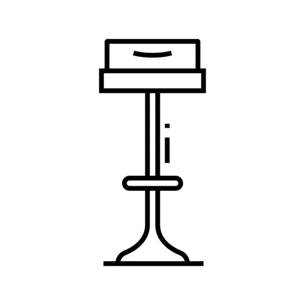 Home lamp lijn pictogram, concept teken, schema vector illustratie, lineair symbool. — Stockvector