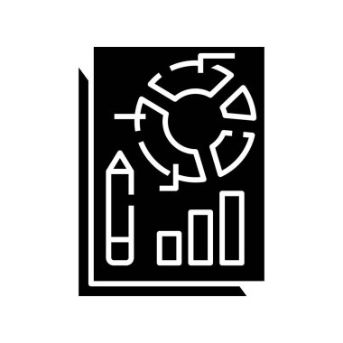 Çizim simgesi, konsept illüstrasyon, vektör düz sembol, kabartma işareti.