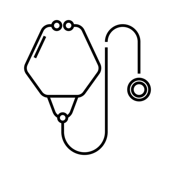 Icono de línea de herramientas hospitalarias, signo de concepto, ilustración de vectores de contorno, símbolo lineal . — Vector de stock