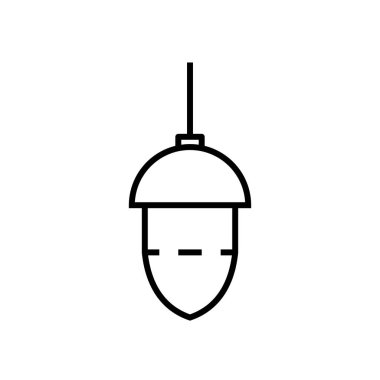 Lamba çizgisi simgesi, kavram işareti, taslak vektör çizimi, doğrusal sembol.