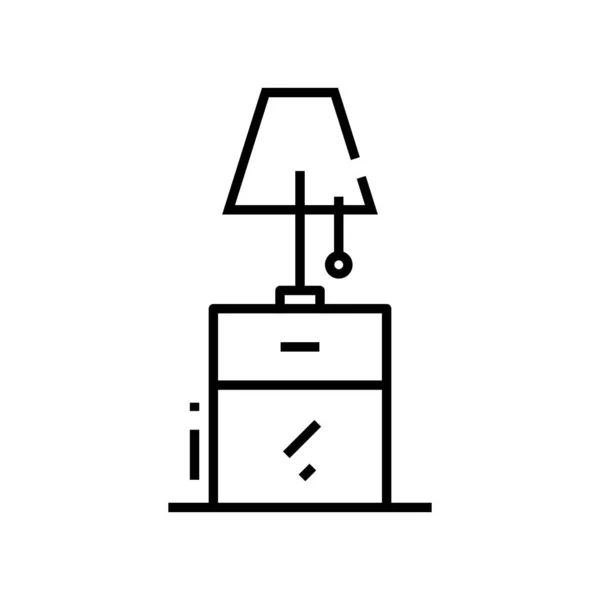 Pequeño icono de línea de antorcha, signo de concepto, ilustración de vectores de contorno, símbolo lineal . — Archivo Imágenes Vectoriales