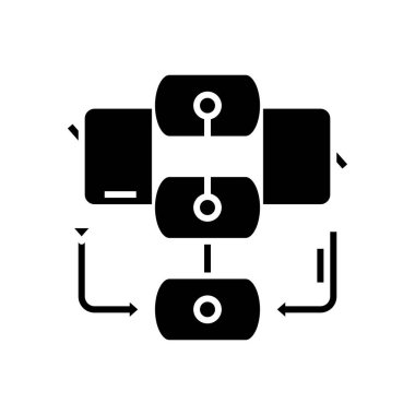 Communication black icon, concept illustration, vector flat symbol, glyph sign.