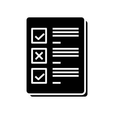 Günlük planlayıcı simgesi, konsept illüstrasyon, vektör düz sembol, kabartma işareti.