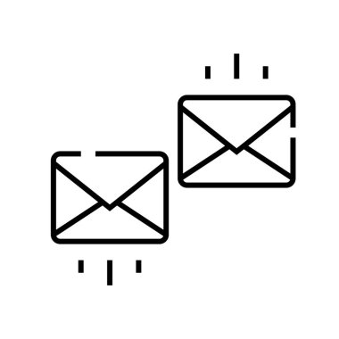 Massaging line icon, concept sign, outline vector illustration, linear symbol.