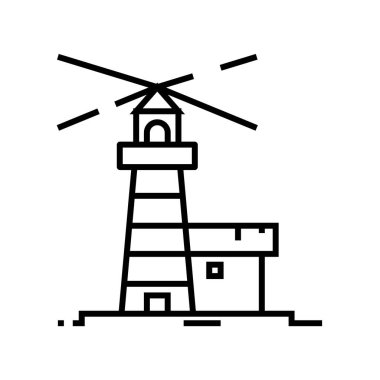 Lighthouse line icon, concept sign, outline vector illustration, linear symbol.