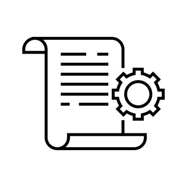 List settings line icon, concept sign, outline vector illustration, linear symbol.