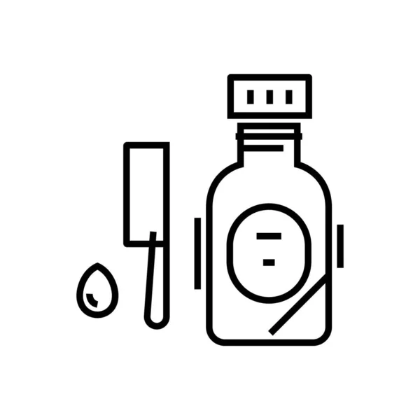 Medicine pills line icon, concept sign, outline vector illustration, linear symbol. — ストックベクタ