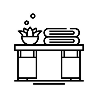 Living room line icon, concept sign, outline vector illustration, linear symbol.