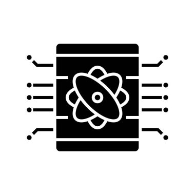 Veri bağlantısı siyah simgesi, konsept illüstrasyon, vektör düz sembol, kabartma işareti.