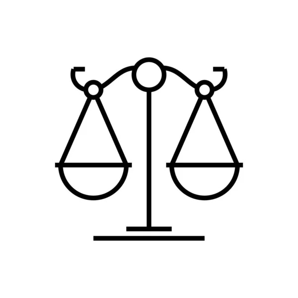 Ikona równowagi życia, znak koncepcyjny, ilustracja wektora zarysu, symbol liniowy. — Wektor stockowy