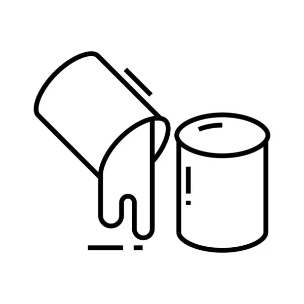 Liquid line icon, concept sign, outline vector illustration, linear symbol. — Stock Vector