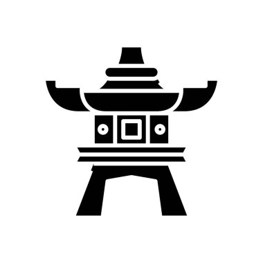 Decoration black icon, concept illustration, vector flat symbol, glyph sign.