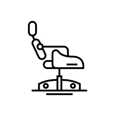 Modern chair line icon, concept sign, outline vector illustration, linear symbol.