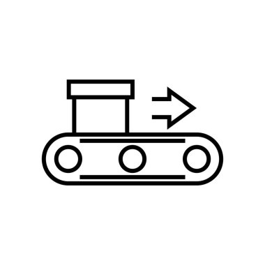New box line icon, concept sign, outline vector illustration, linear symbol.