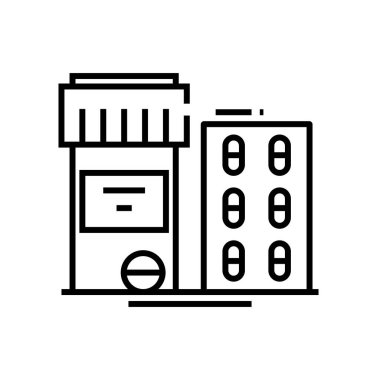 Needful pills line icon, concept sign, outline vector illustration, linear symbol.