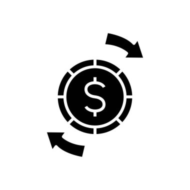 Siyah simge, konsept illüstrasyon, vektör düz sembol, kabartma işareti.