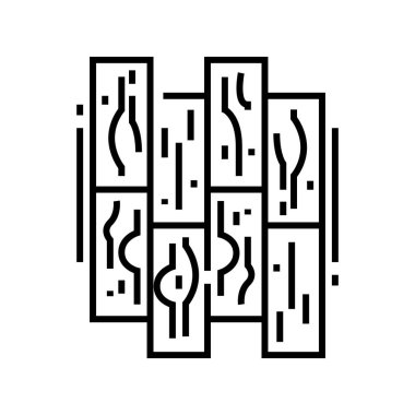 Parquet line icon, concept sign, outline vector illustration, linear symbol.