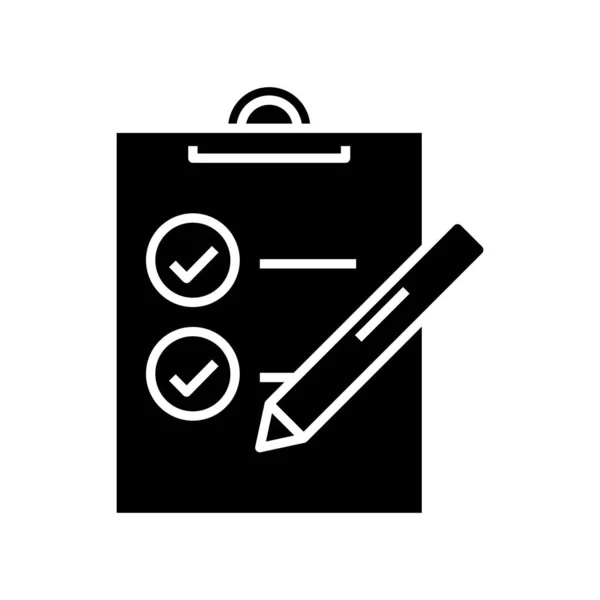 Edit targets black icon, concept illustration, vector flat symbol, glyph sign. — Stockvector