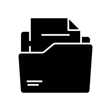 Dizin siyah simgesi, konsept illüstrasyon, vektör düz sembol, kabartma işareti.